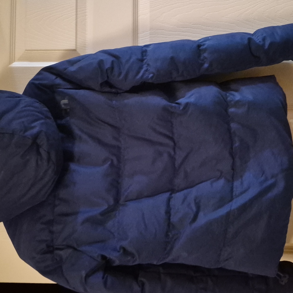 Navy Blue Puffer Jacket - Picture 3 of 4